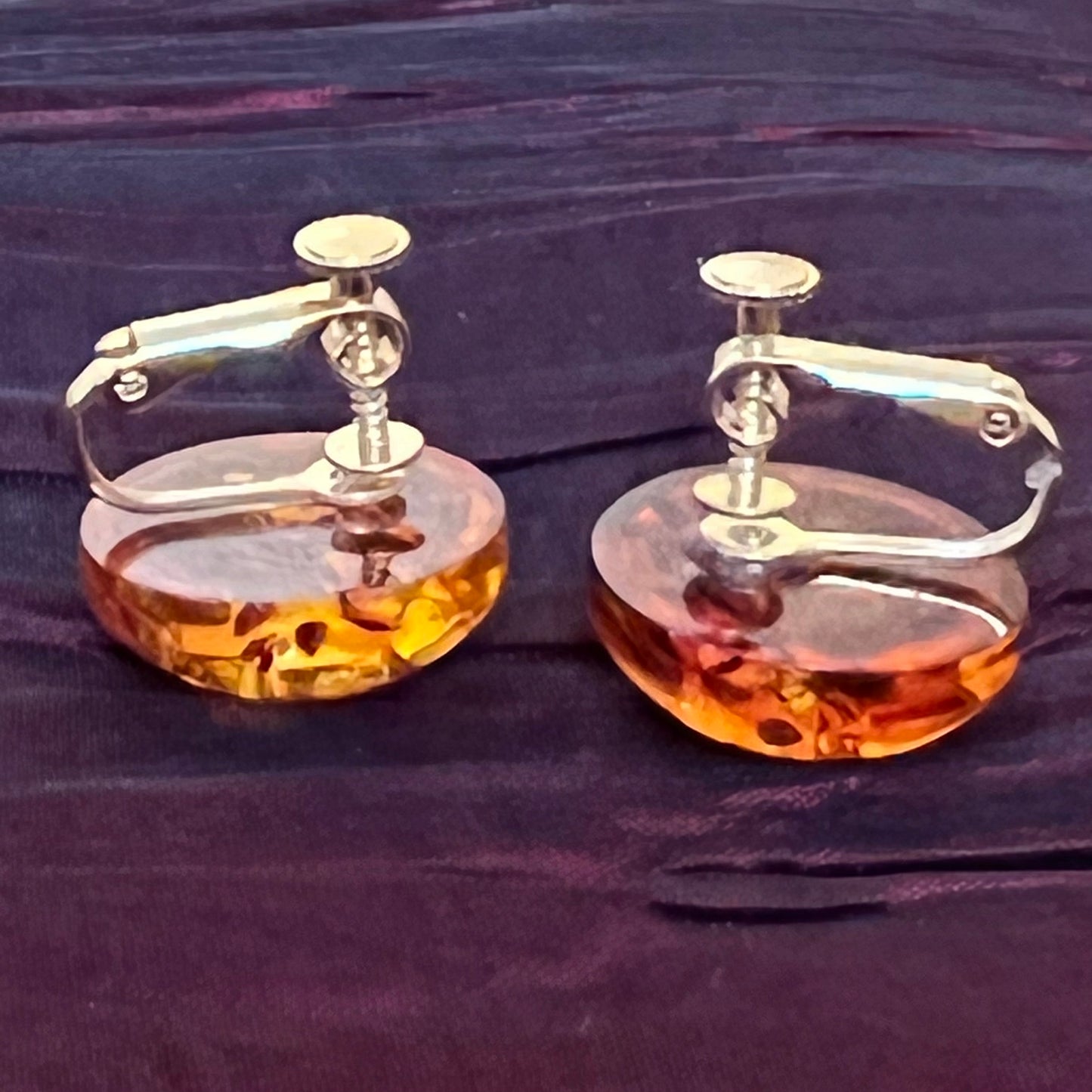 Costume Amber Like Earring