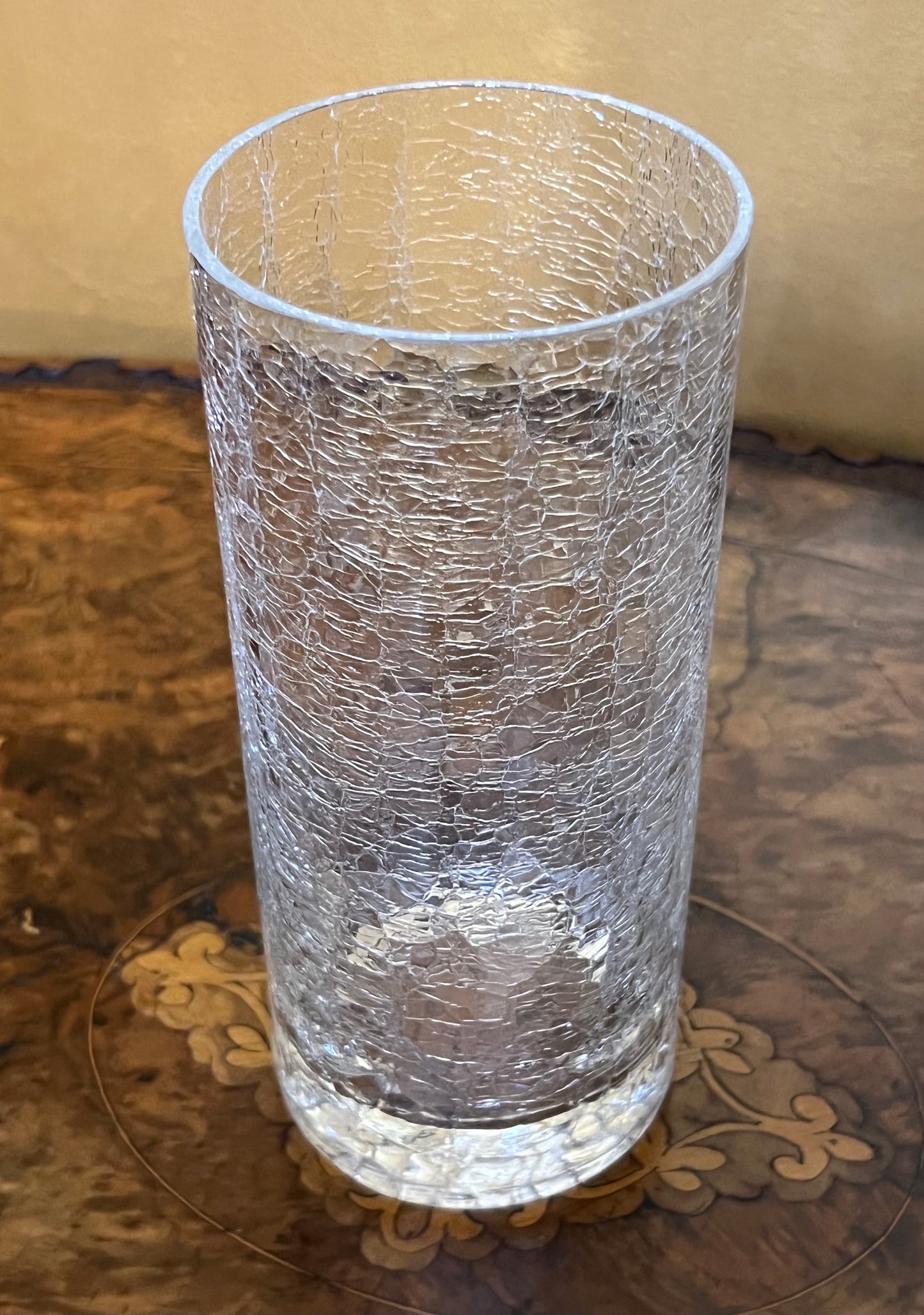 Crackle Glass Vase