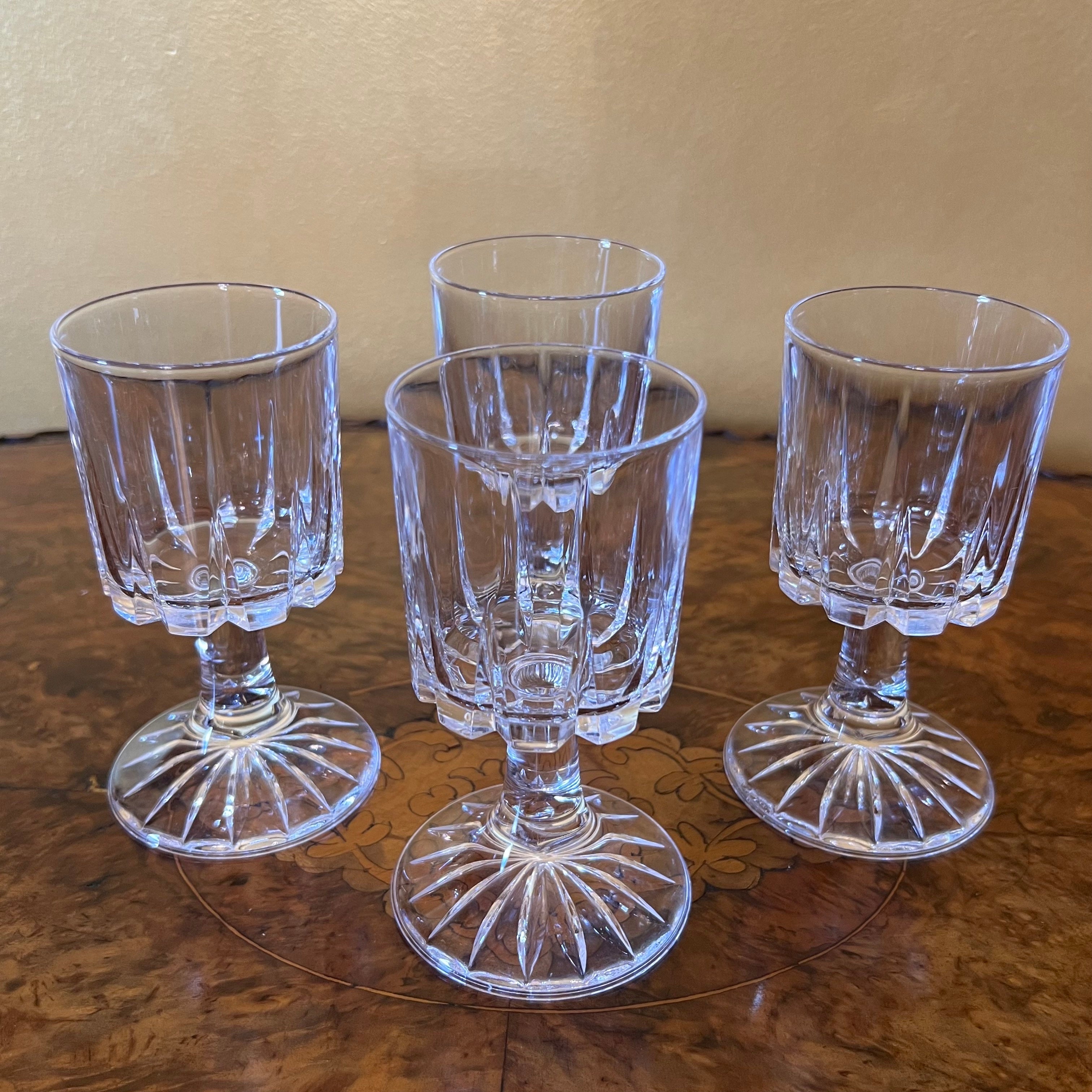 Italian Crystal Wine Glasses Set Of Four Antiques Yeah