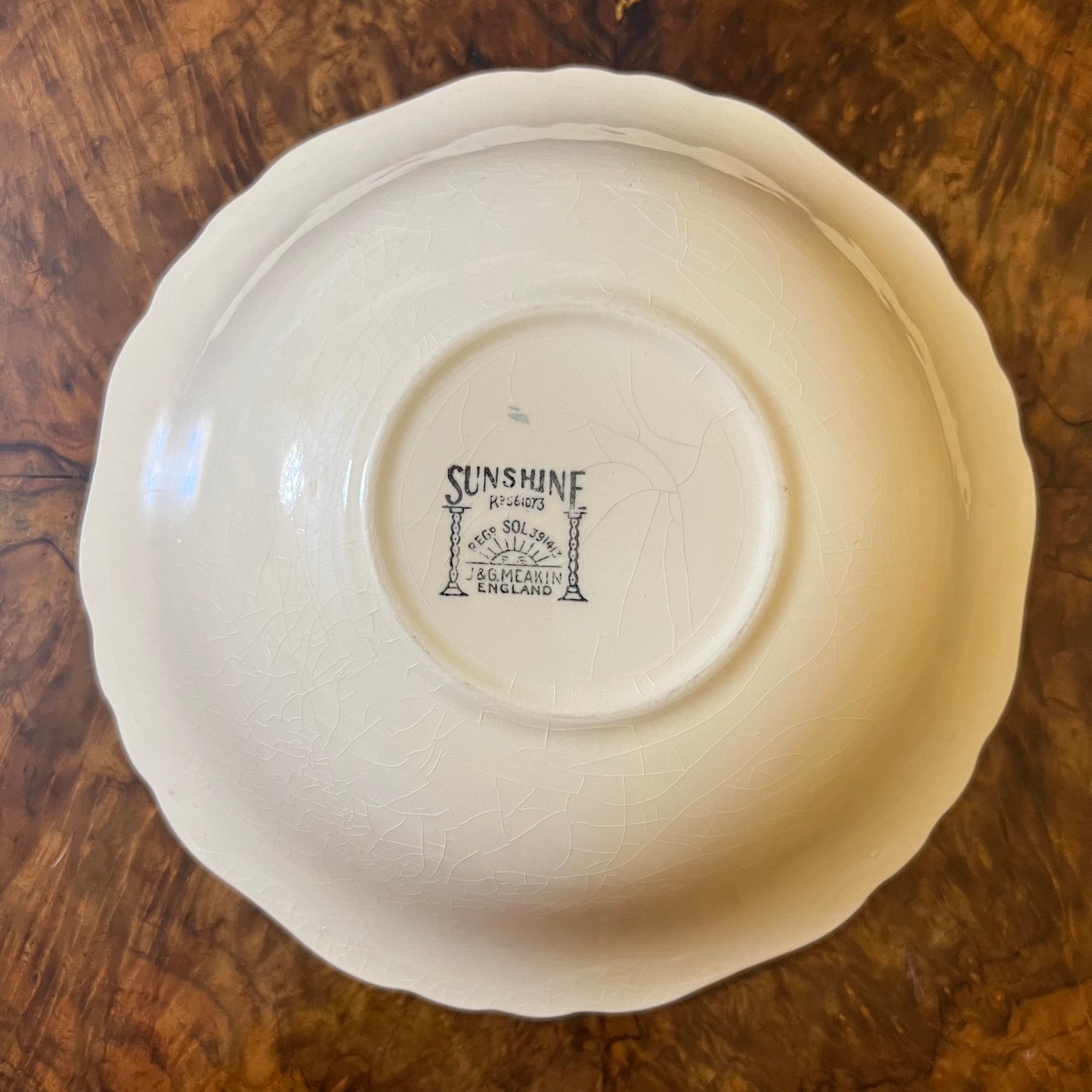 J & G Meakin Sunshine Town Print Bowl
