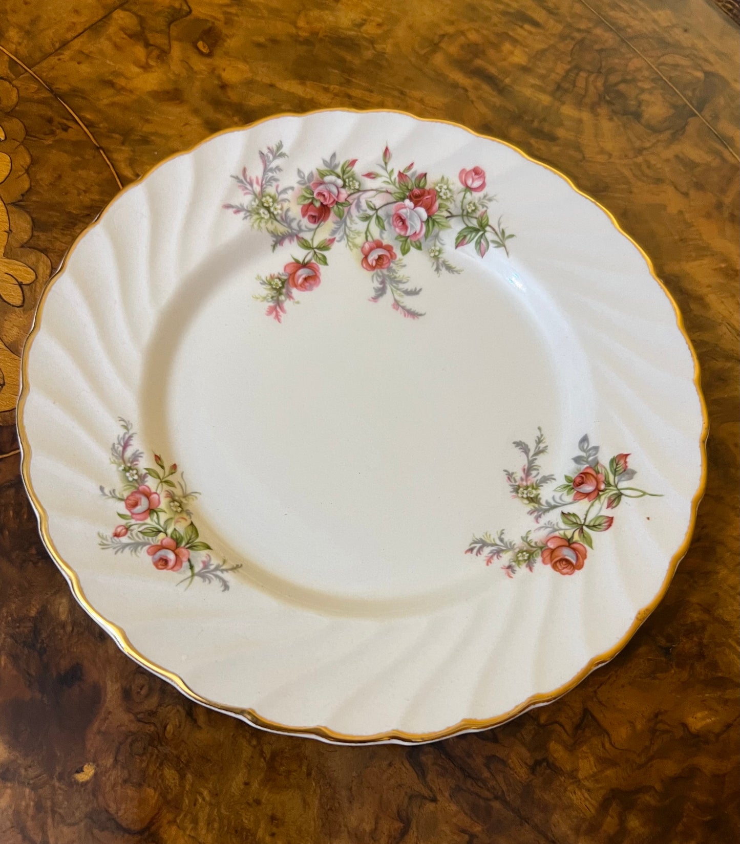 Old Foley James Kent Staffordshire Rose Print Side Plate