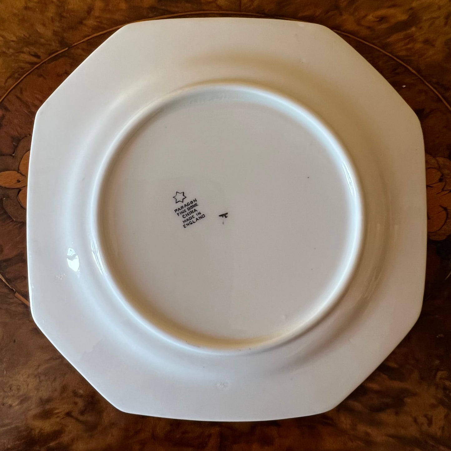 Paragon Black & White Print Square Side Plate