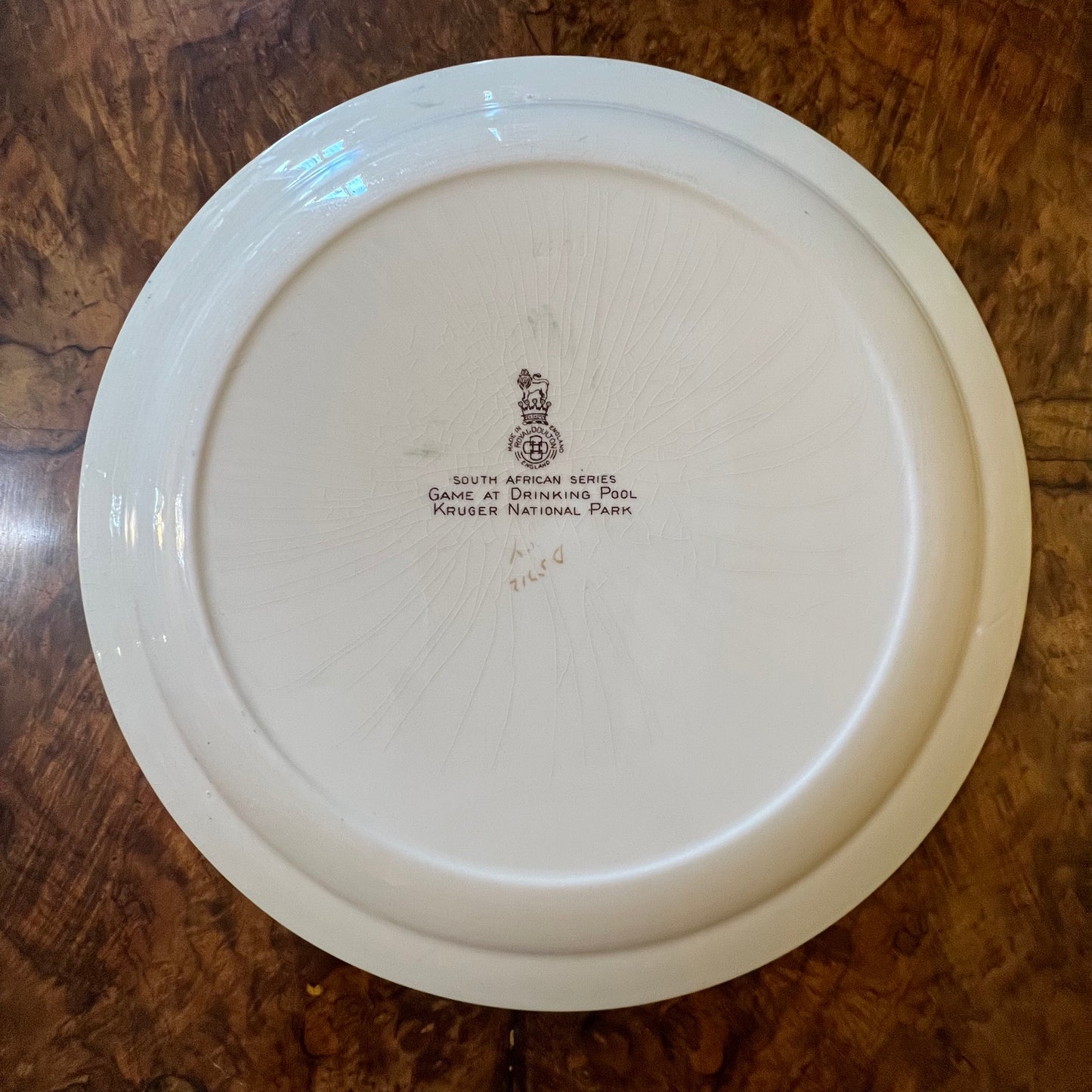 Royal Doulton South African Series Game At Drinking Pool Collectors Plate