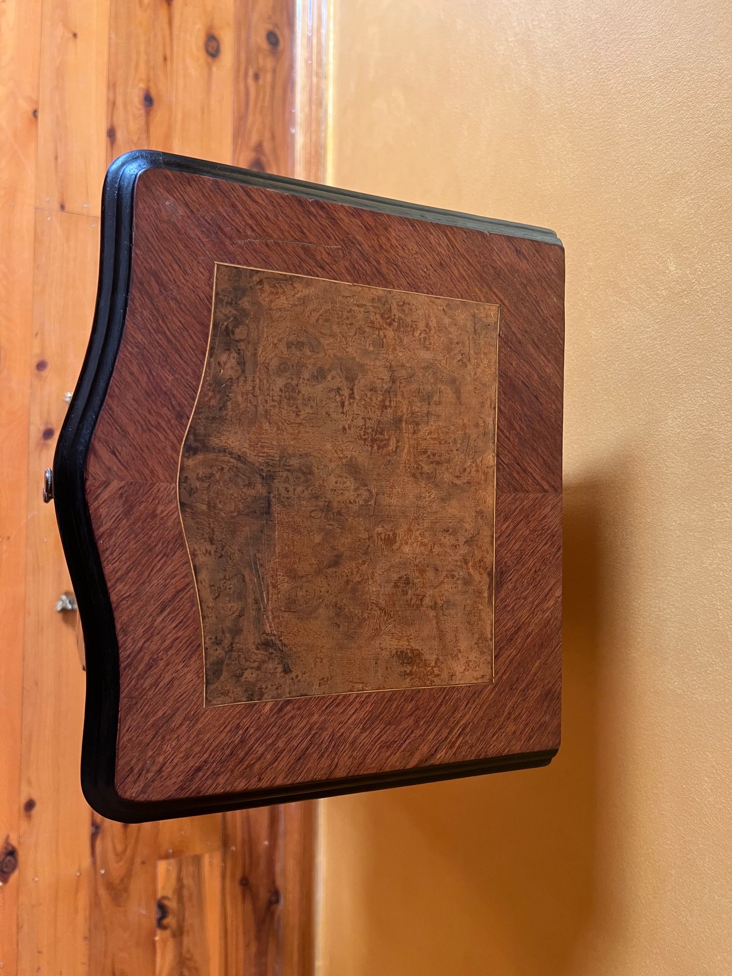 Table French Burr Walnut Drawers