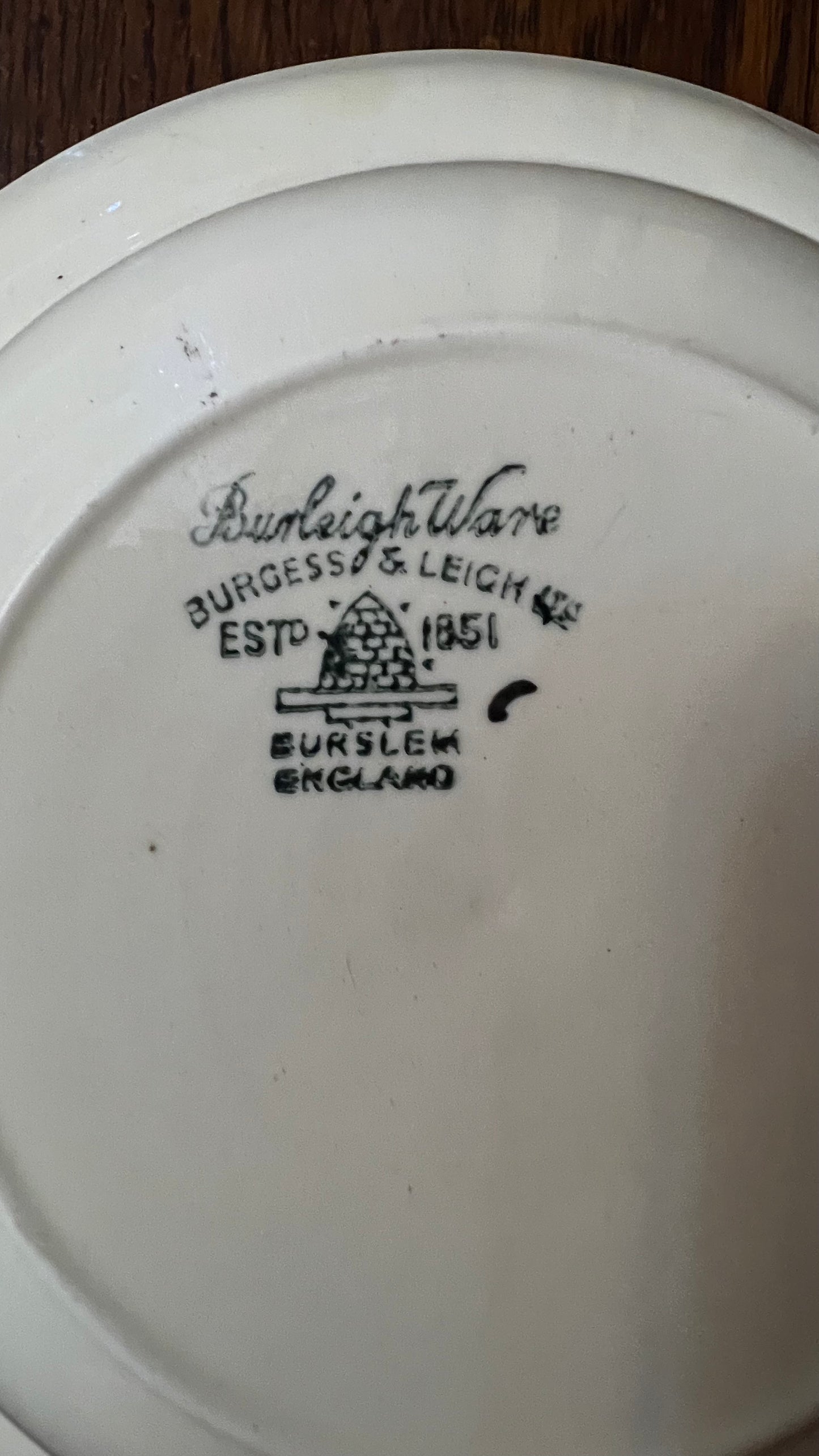 Vintage Burgess & Leigh Burslem Leaf Print Bowl Sets