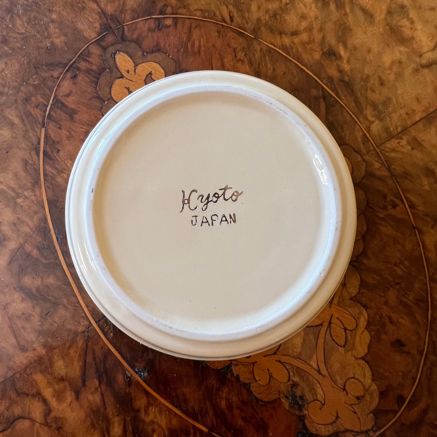 Vintage Japanese Kyoto Cream Saucer