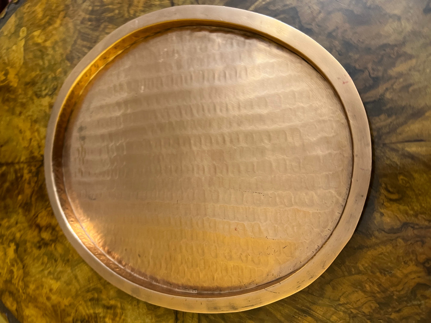 Vintage Vebelux Copper & Hammered Brass Tray