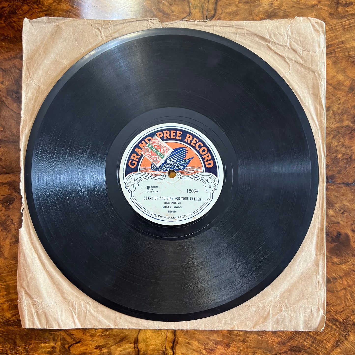 Vintage Willy Wood Stand Up & Sing For Your Father/ At The Irish Jubilee