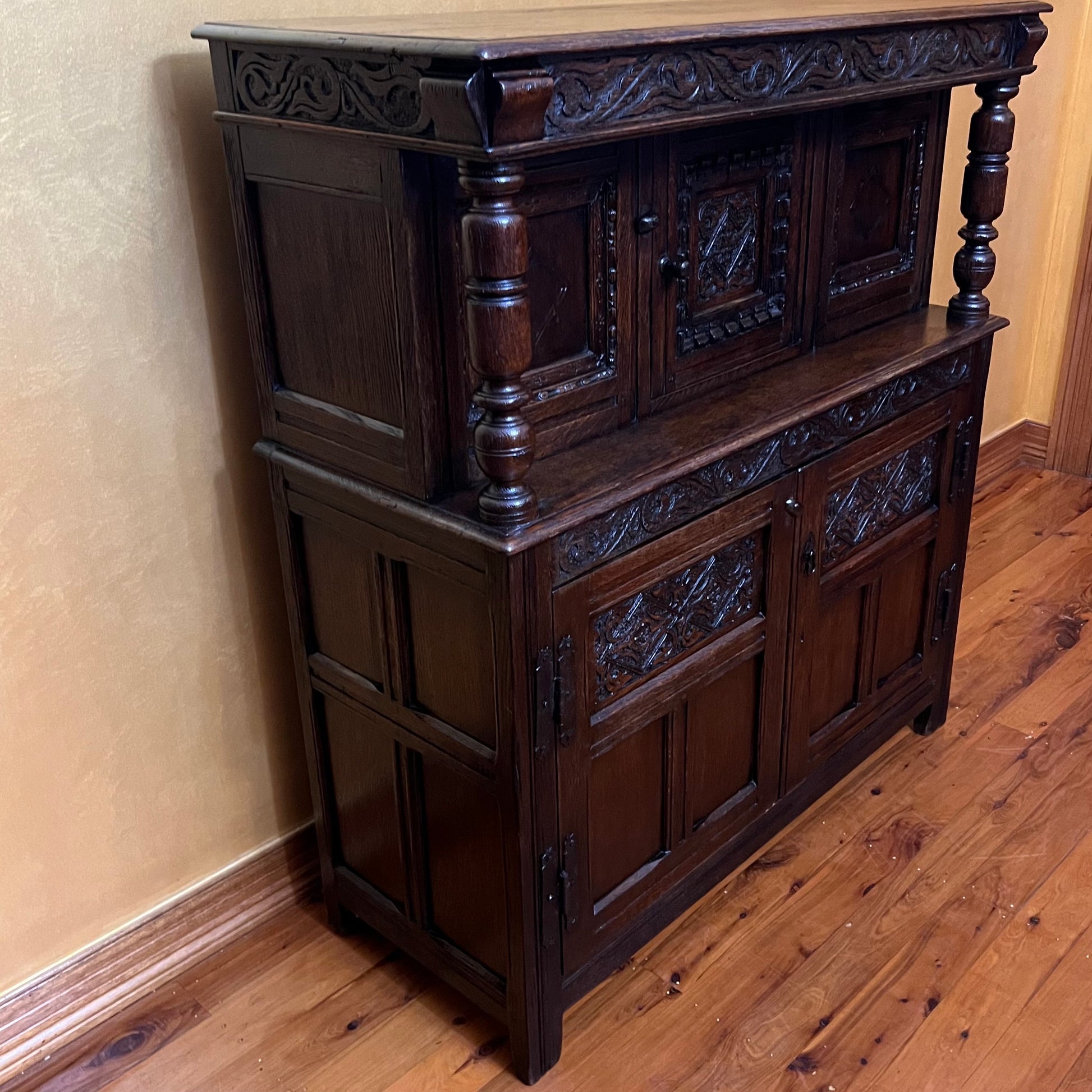 17th Century English Oak Cabinet