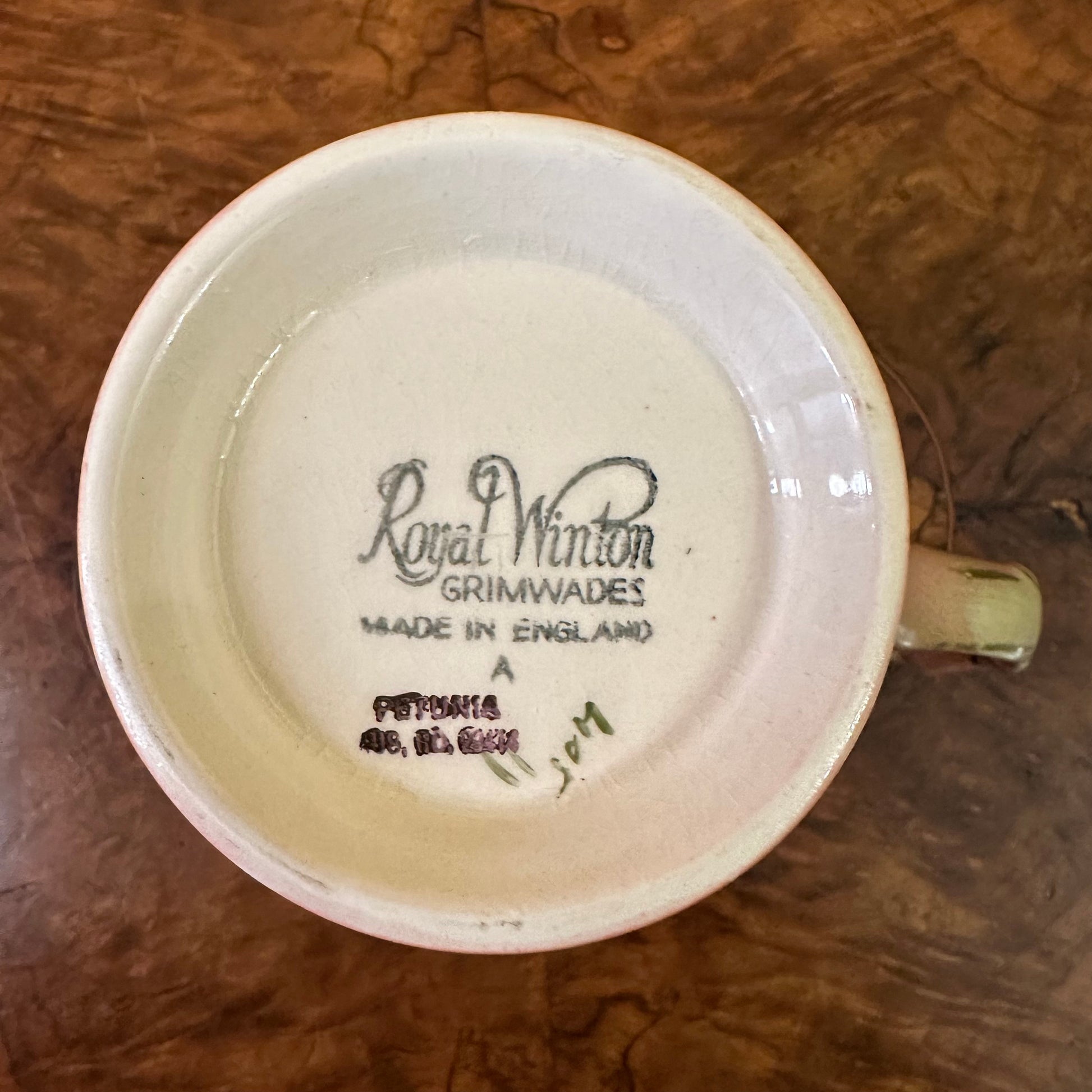 1940s Royal Winton Petunia Jug