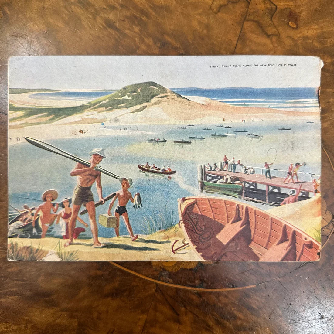 Vintage 1940s Solvol Fish Paper Book