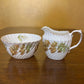 Vintage 1960s Aynsley Leaves Milk & Sugar Set
