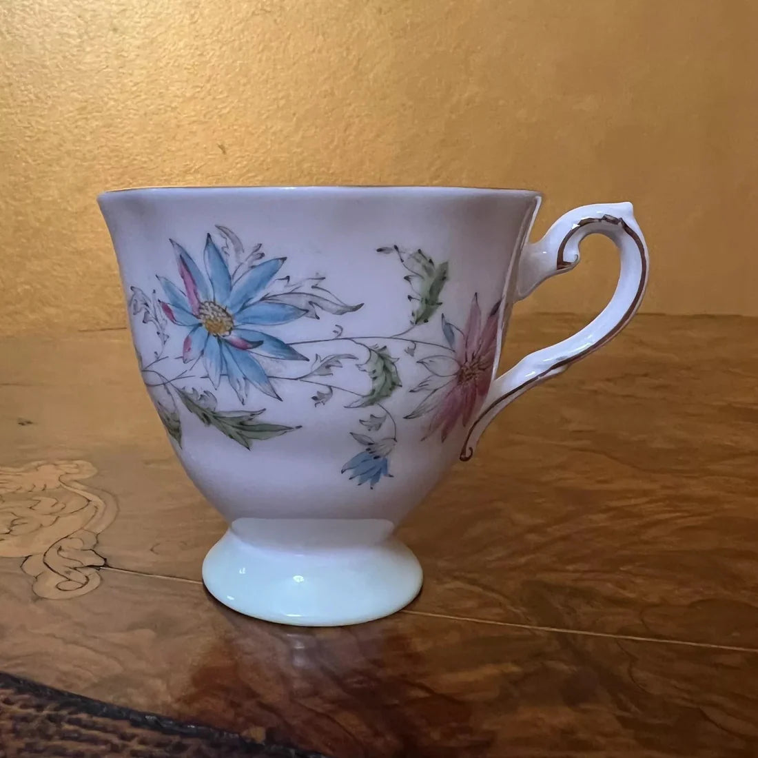 Vintage 1960s Royal Grafton Summer's Day Small Tea Cup & Saucer Set Of 6