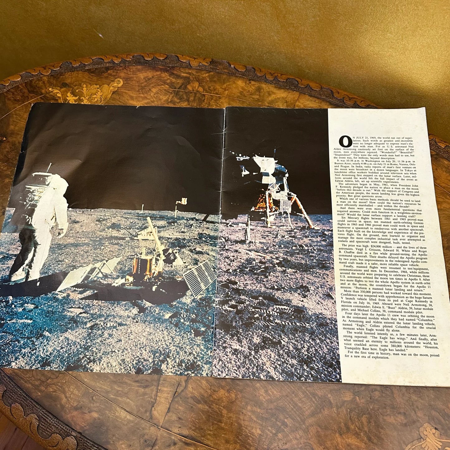 Vintage 1969 To The Moon & Beyond Magazine Book