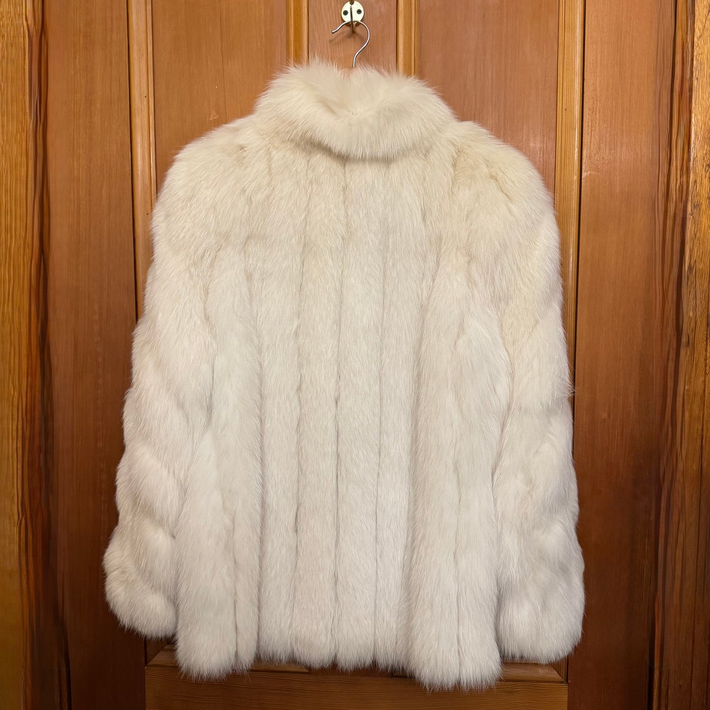 1980s Saga Fox Fur Mid Length Coat