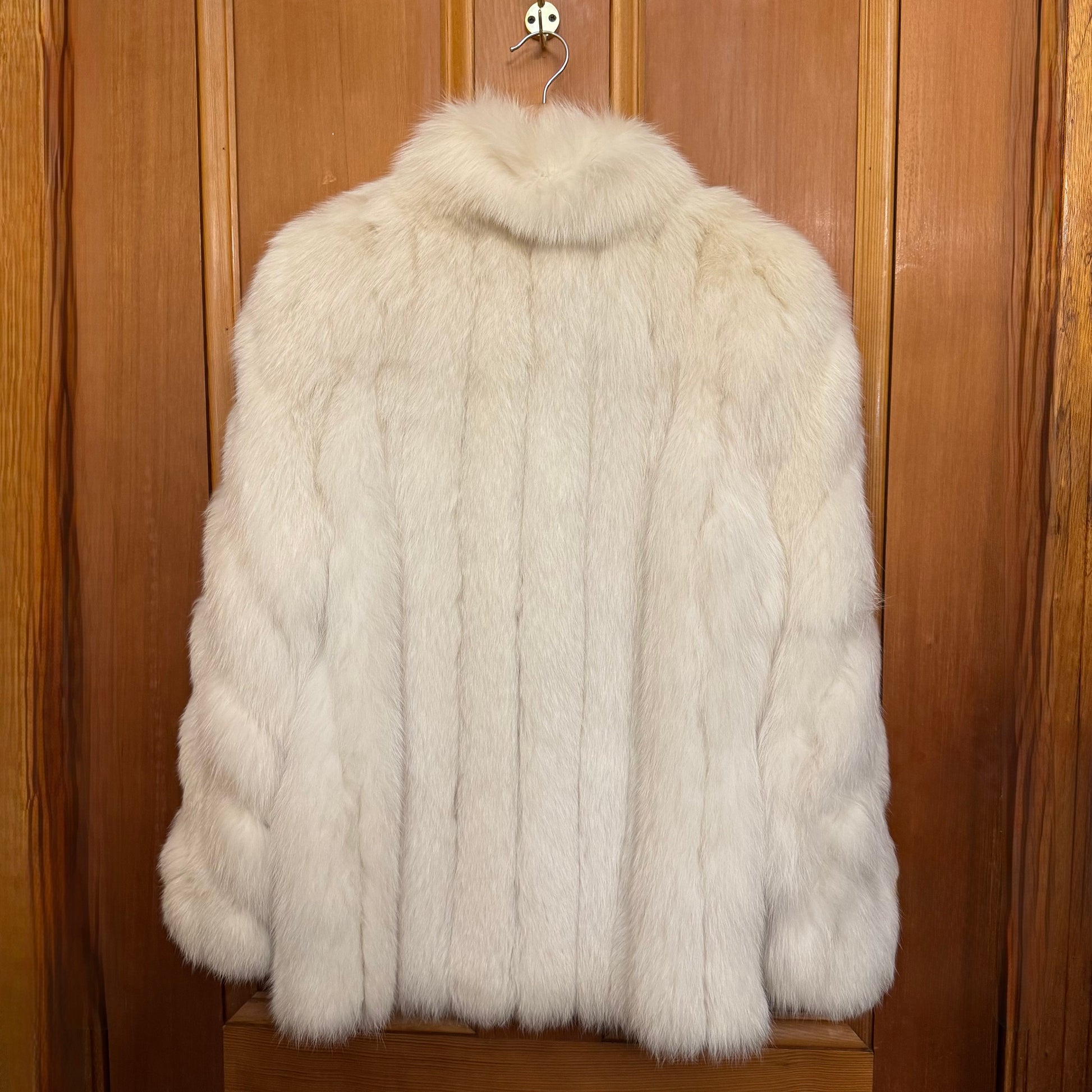 1980s Saga Fox Fur Mid Length Coat