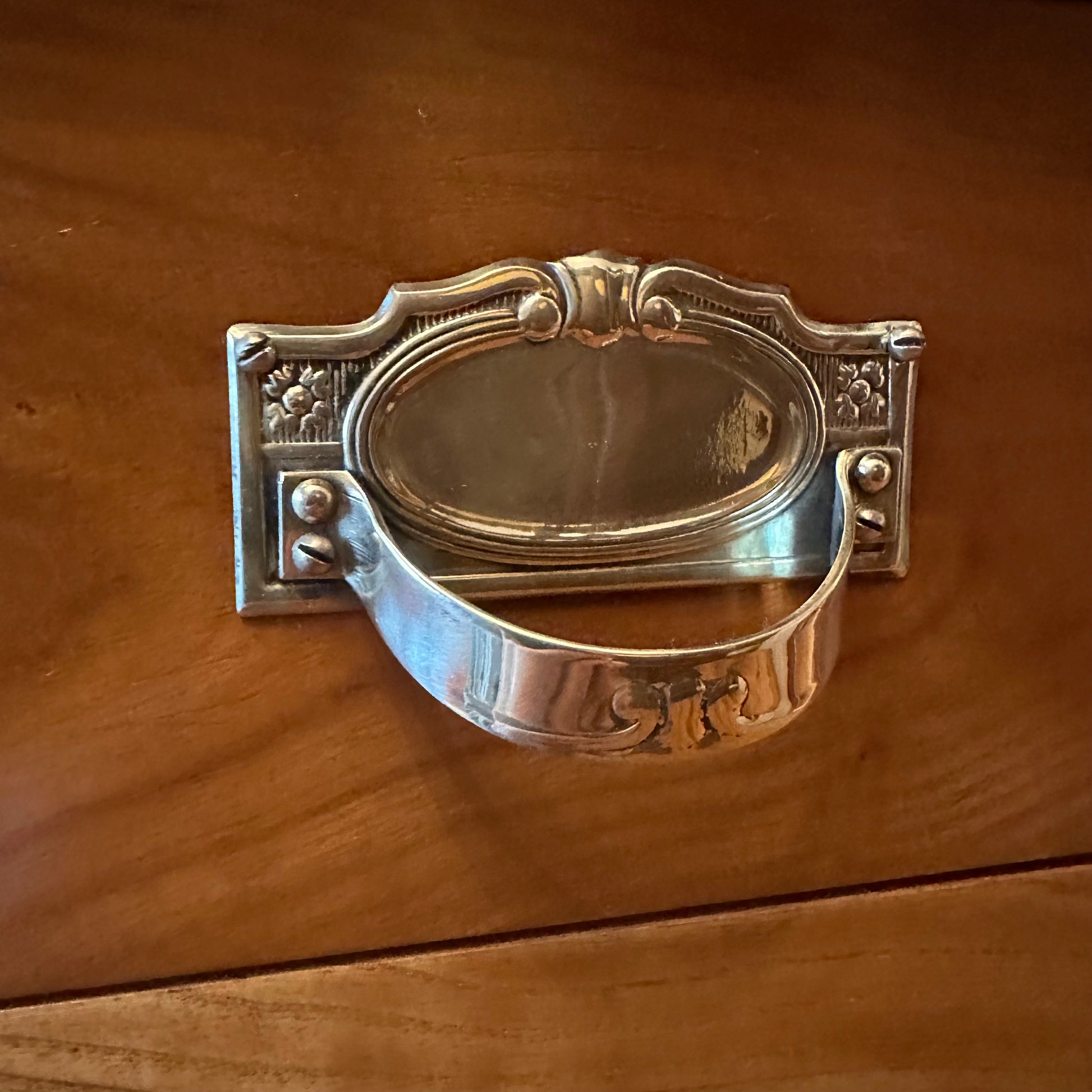 19th Century French Elm Mirror Sideboard 