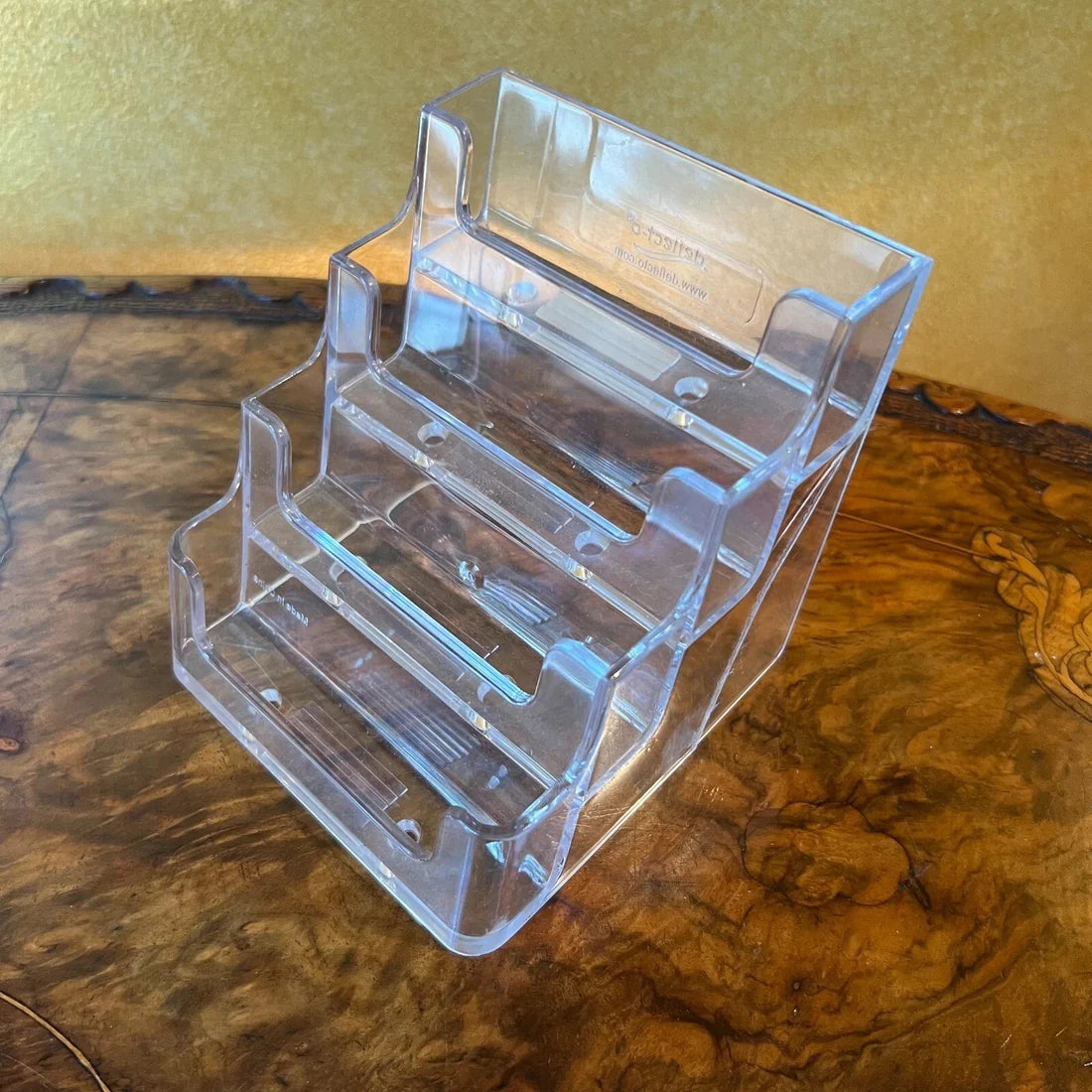 Clear 4 Business Card Holder