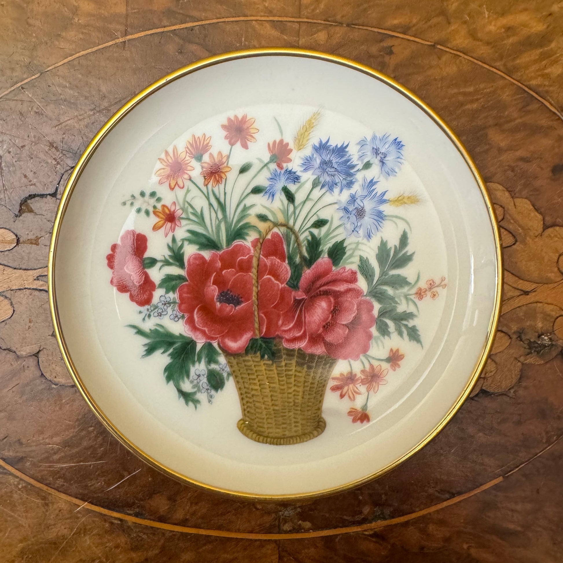 AK Kaiser Floral Print Small Dish Plate 