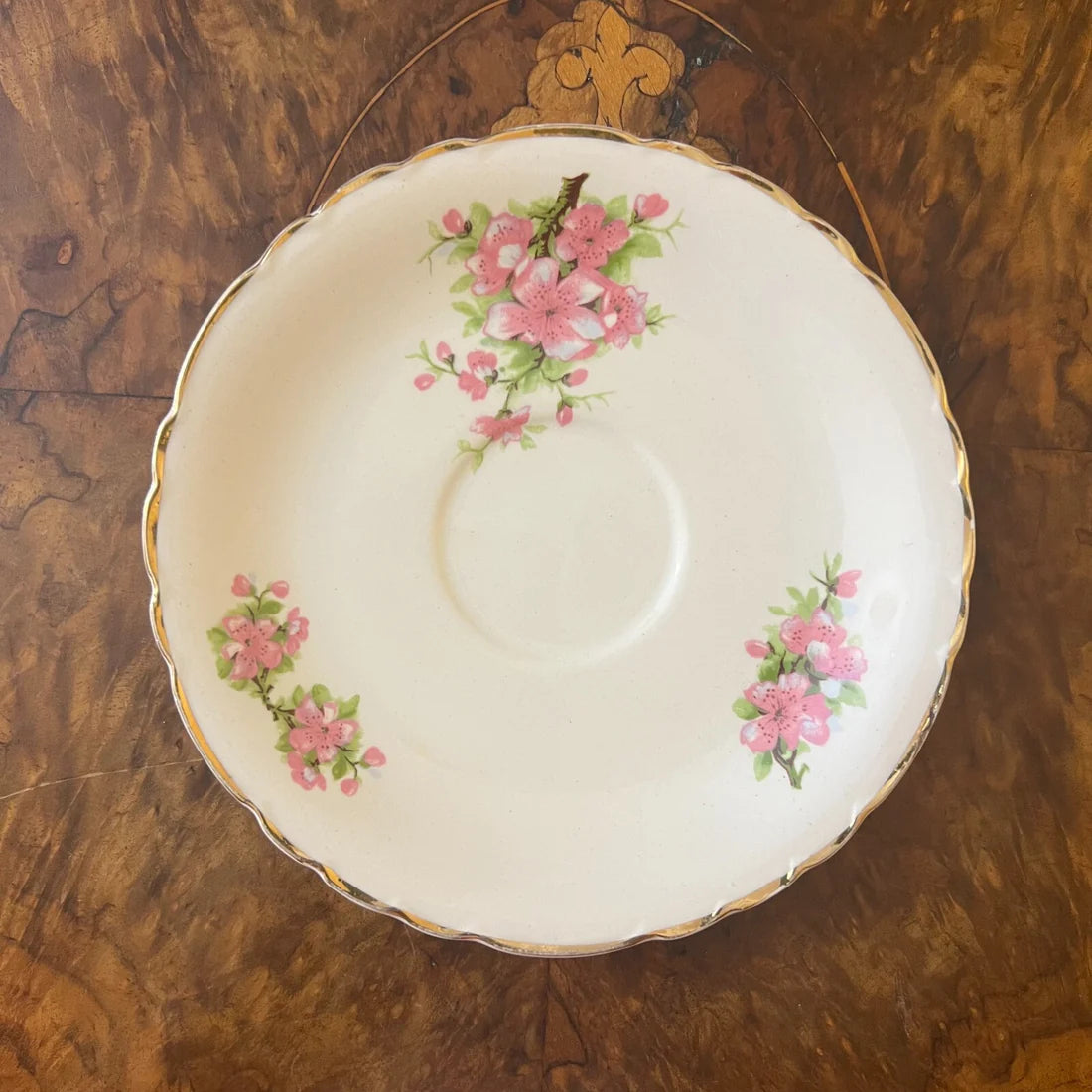Vintage A J Wilinson Pink Floral Trio Set