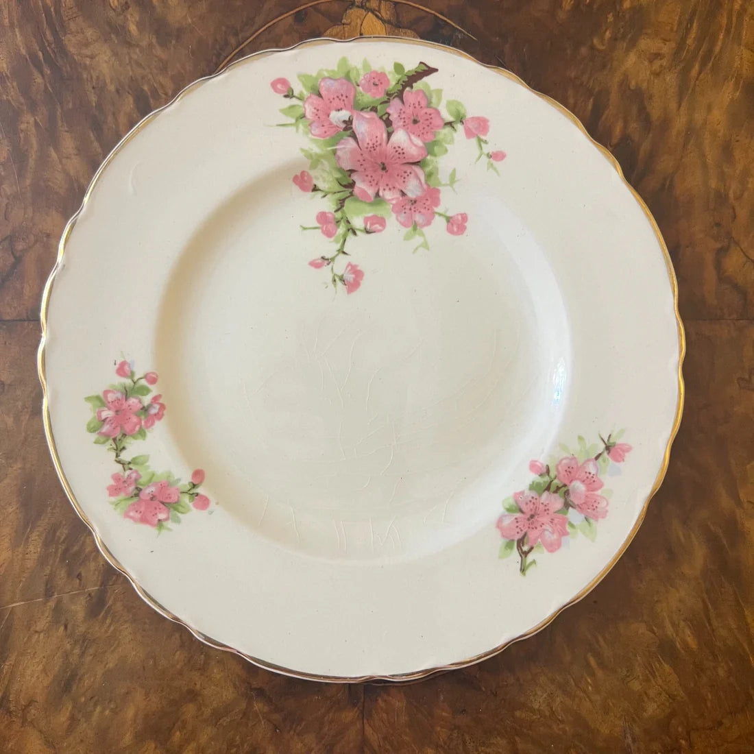 Vintage A J Wilinson Pink Floral Trio Set