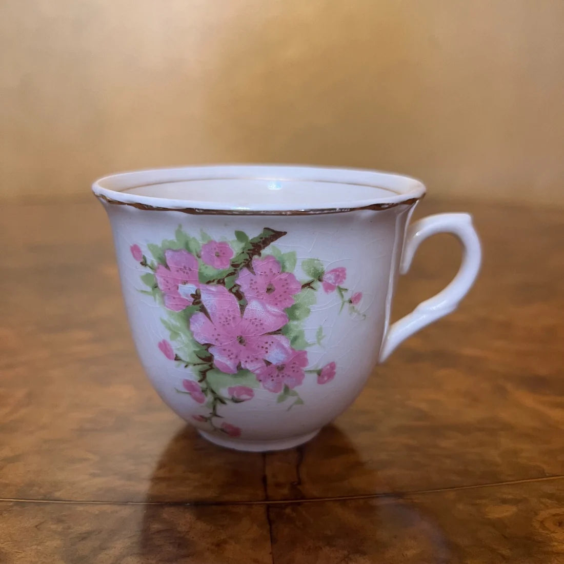 Vintage A J Wilinson Pink Floral Trio Set