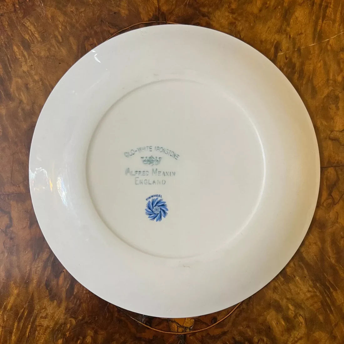 Alfred Meakin Glo White Ironstone Tea Cup Trio Set