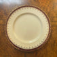 Alfred Meakin Suzanne Burgundy Gold Print Entree Plate