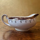 Alfred Meakin Suzanne Burgundy Gold Print Gravy Jug