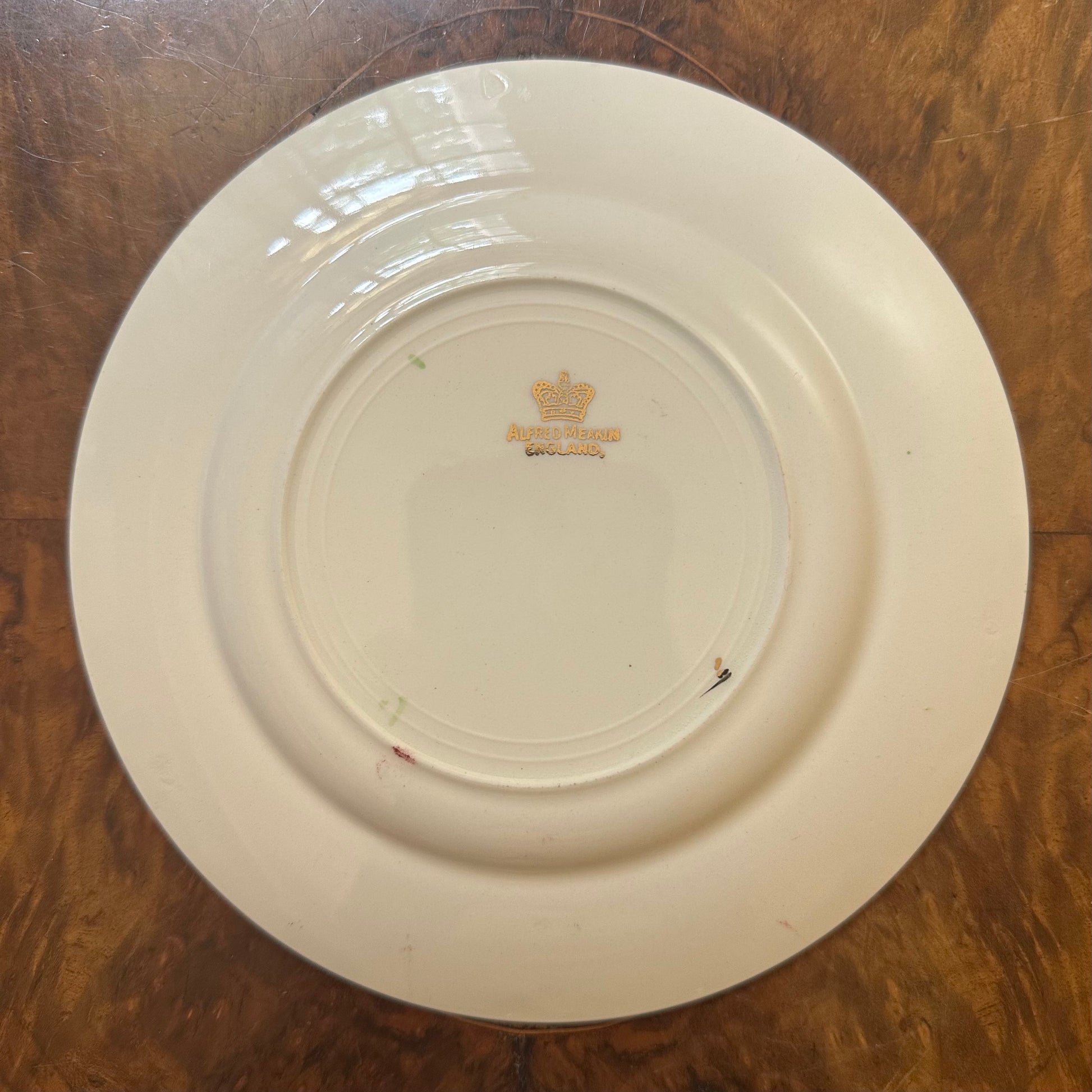 Alfred Meakin Suzanne Burgundy Gold Print Side Plate