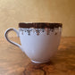 Alfred Meakin Suzanne Burgundy Gold Print Tea Cup