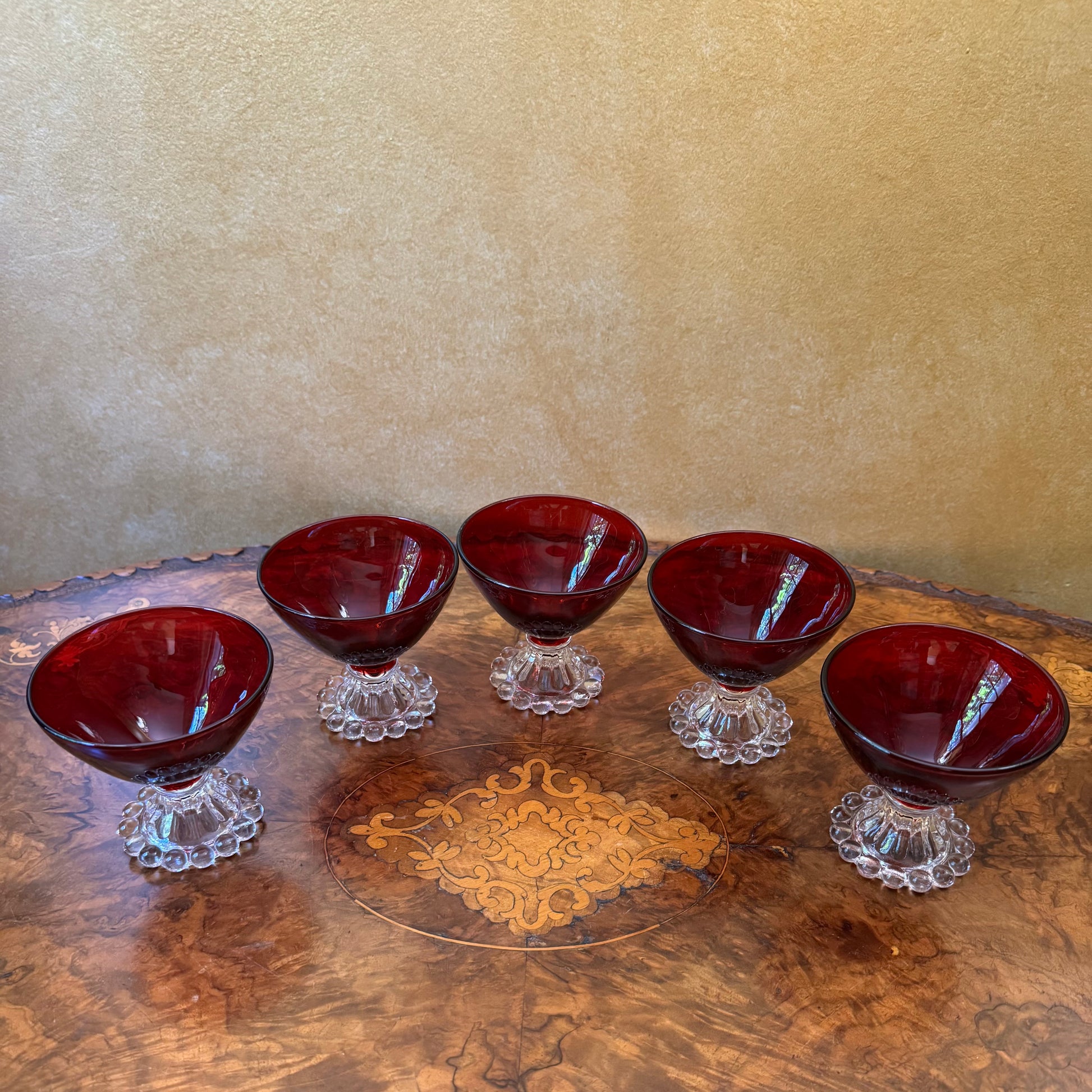 Anchor Hocking Ruby Red Boopie'Sherbet/Dessert Cups