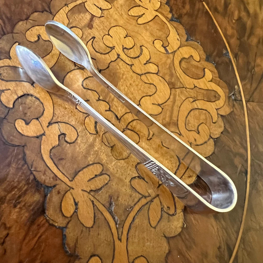 Ancora English Silver Plated Sugar Tongs