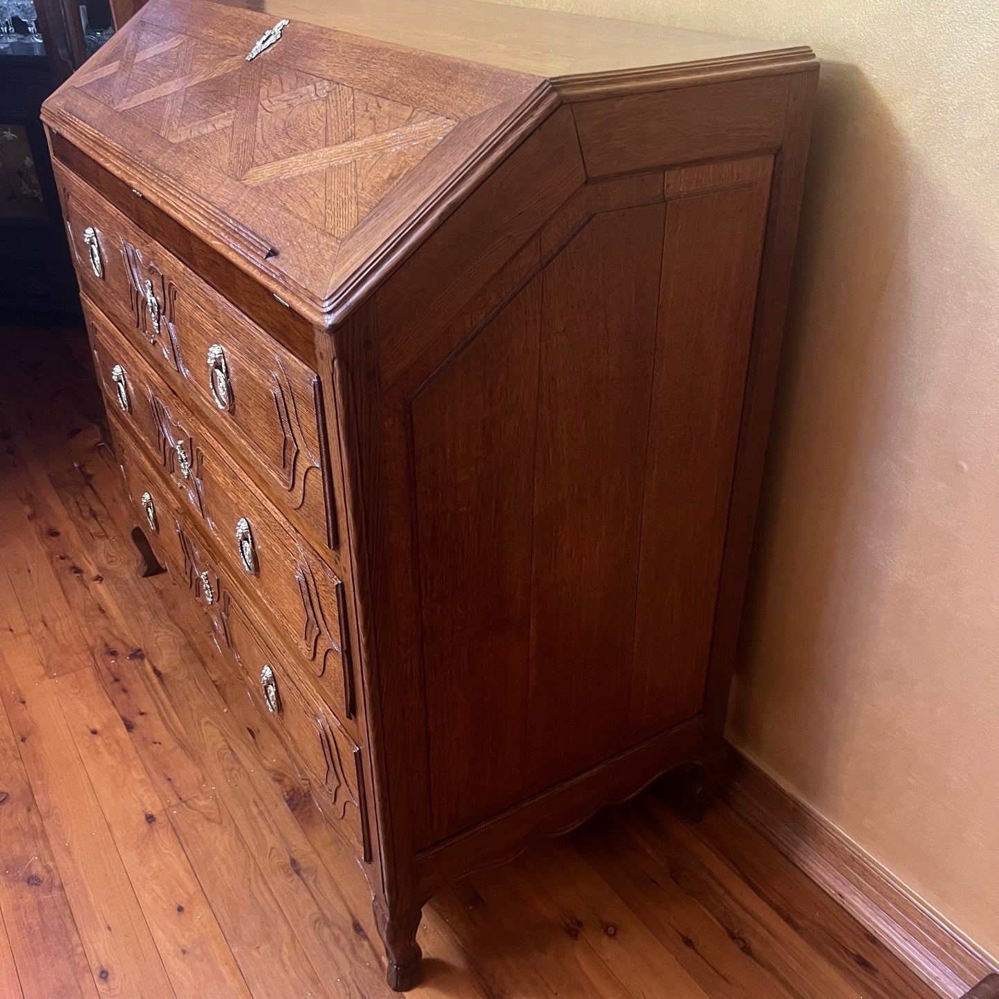 Antique 18th Century French Oak Bureau 