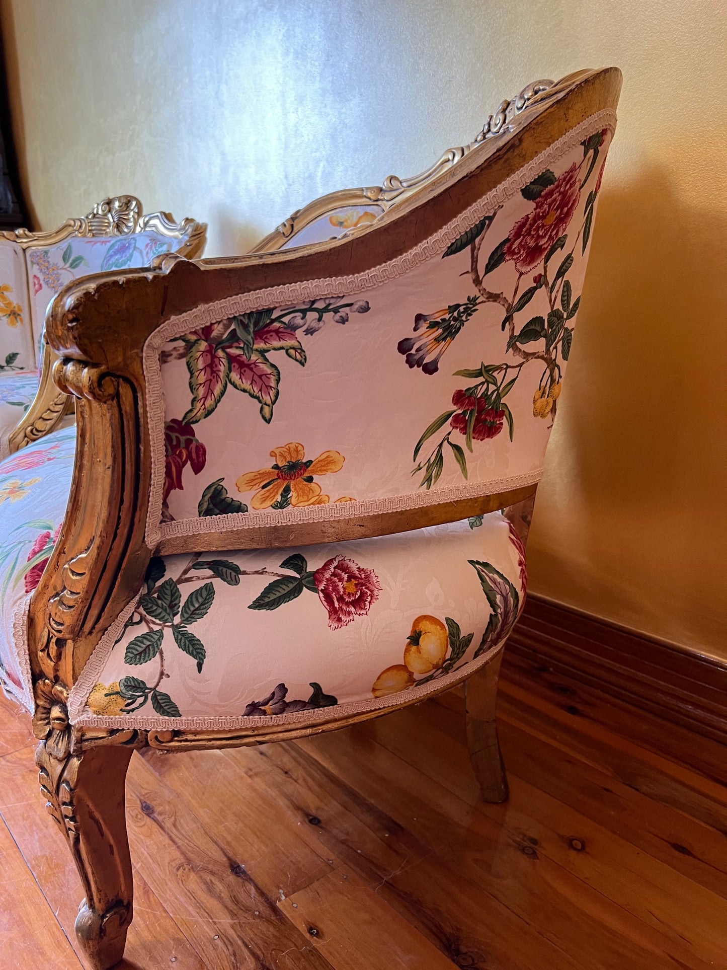 Antique  24K Gold Gilt Chairs