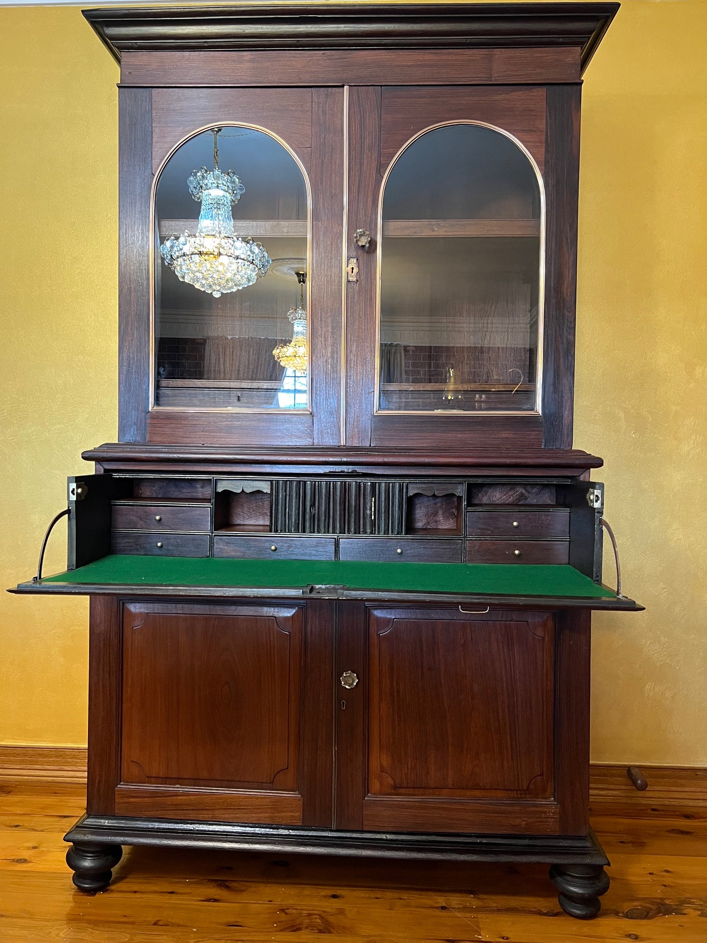 Antique Anglo Indian rosewood Secrétaire Bookcase