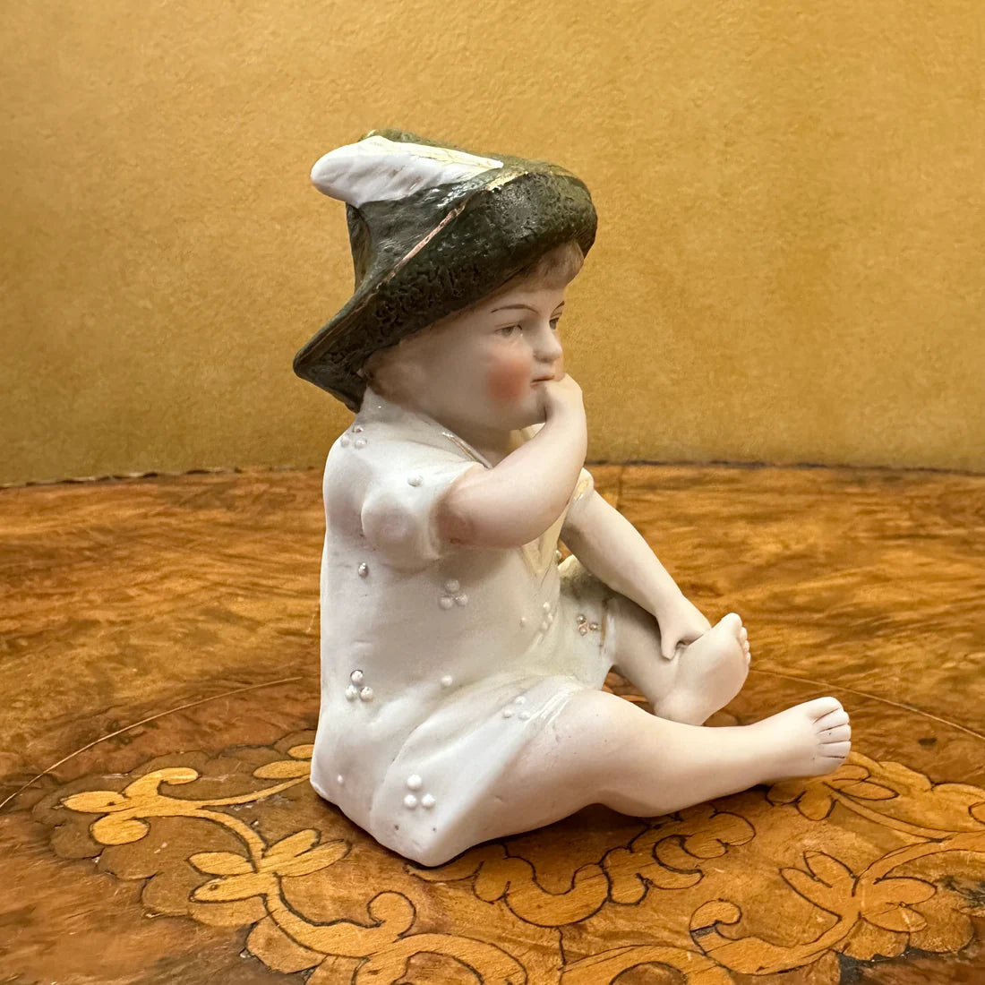 Antique Porcelain Boy Bisque Figurine
