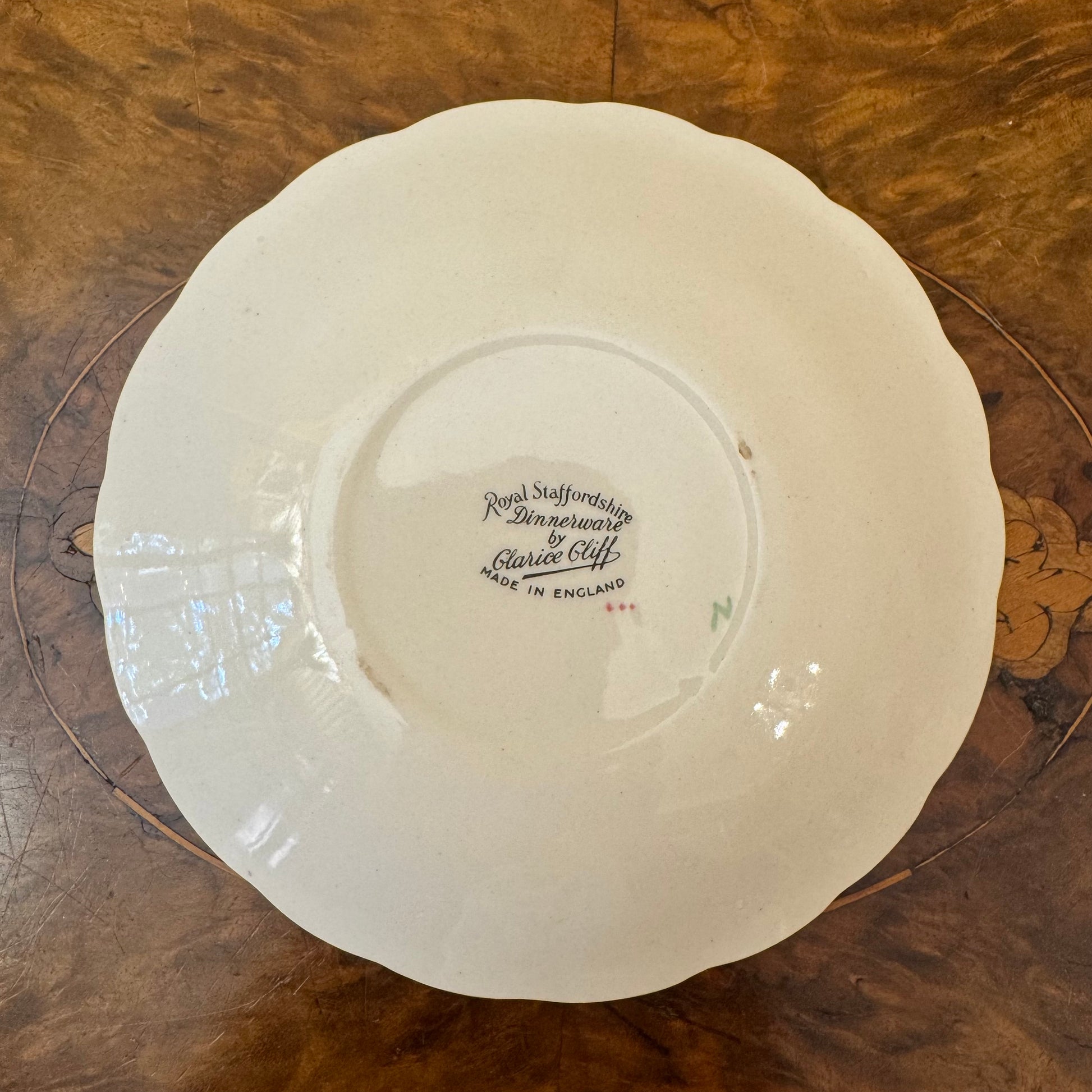 Antique Clarice Cliff Royal Staffordshire Fruit Saucer Plate 