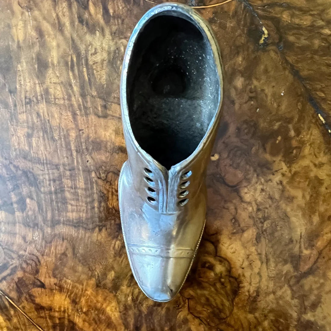 Antique Edwardian Silver Plated Miniature Shoe