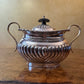 Antique English Silver Plated Three Piece Tea Pot Milk & Sugar Set