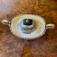 Antique English Silver Plated Three Piece Tea Pot Milk & Sugar Set