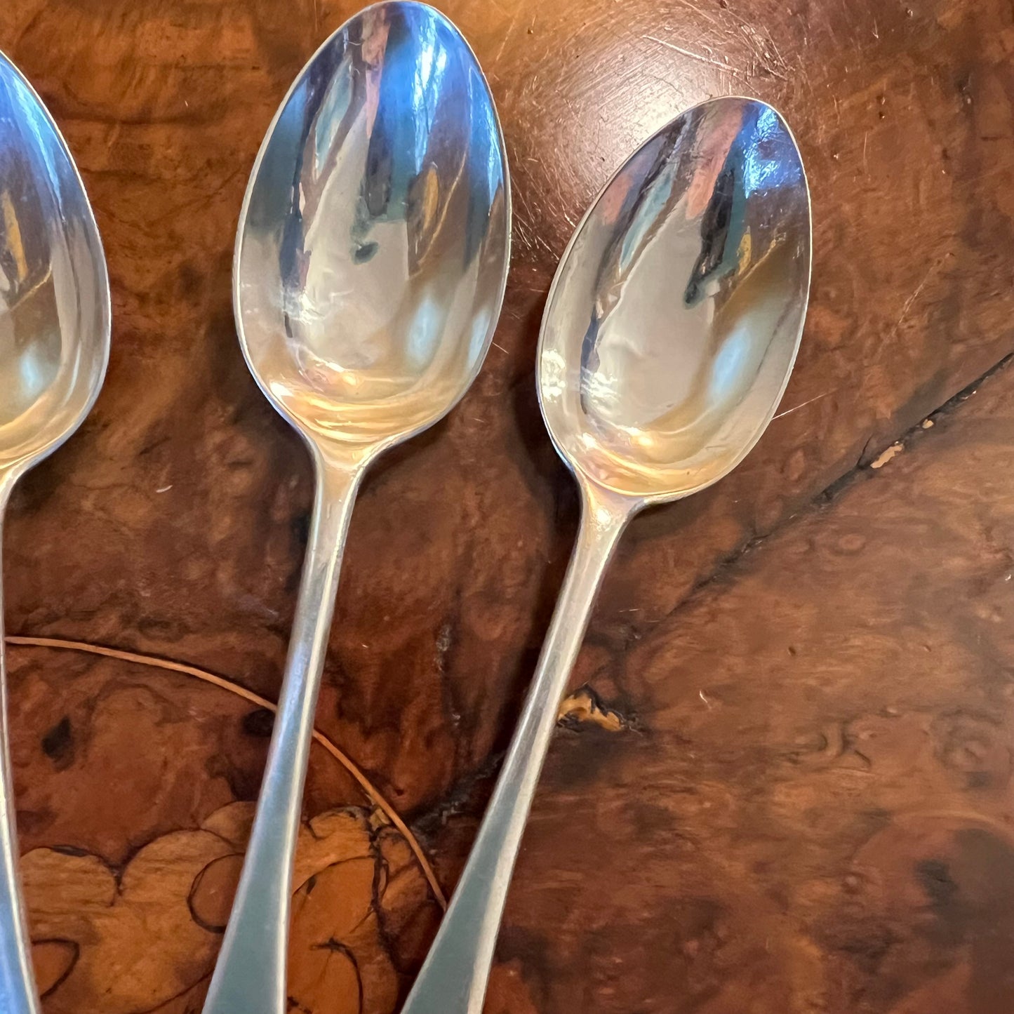 Antique English Sterling Silver Spoon Set 