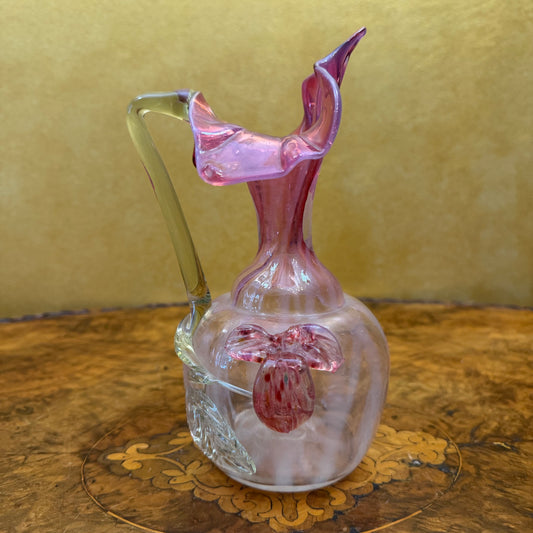 Antique Flower Spout Coloured Small Jug 