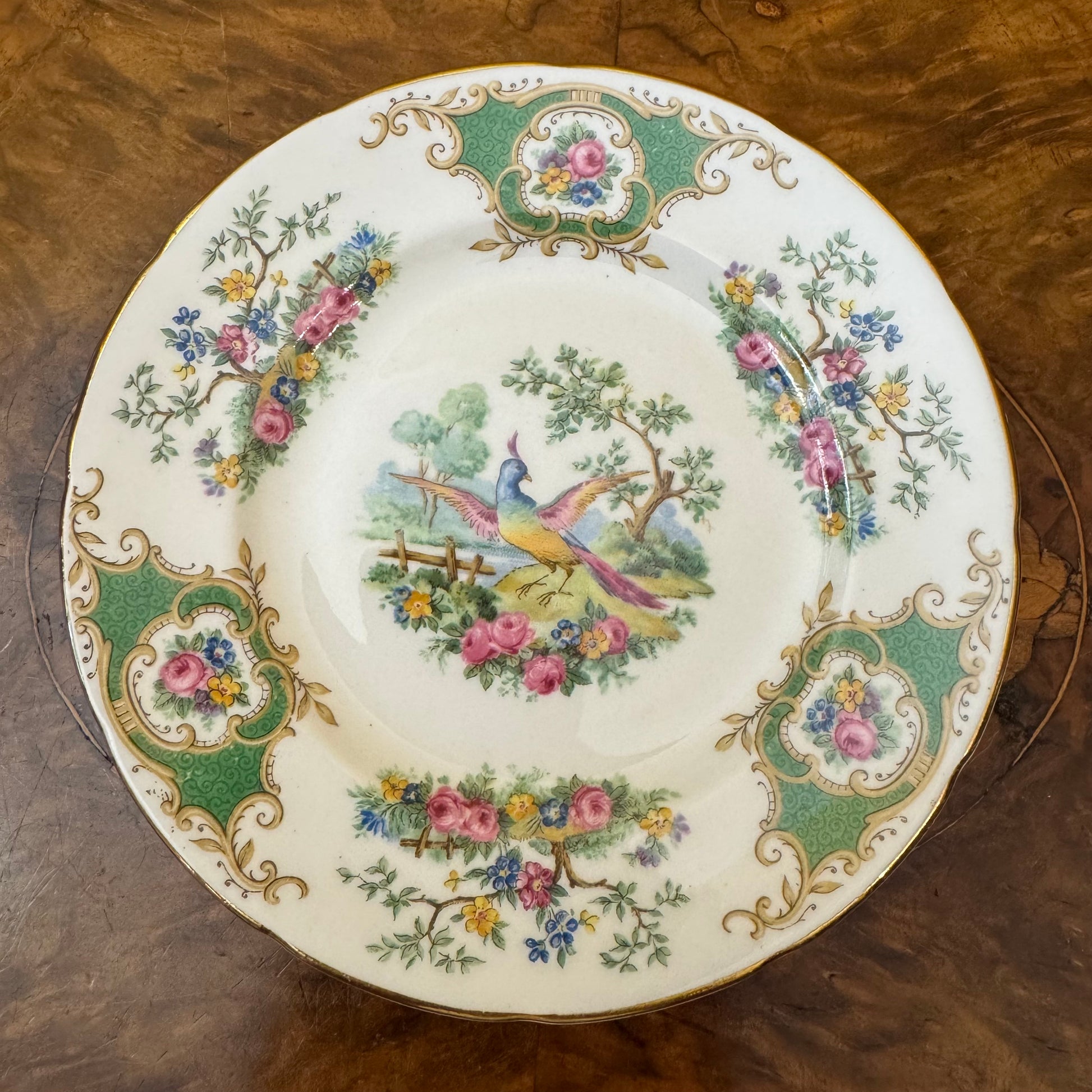 Antique Foley Broadway Bird Of Paradise Side Plate
