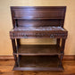 Antique French Oak Marble Lift Up Top Table