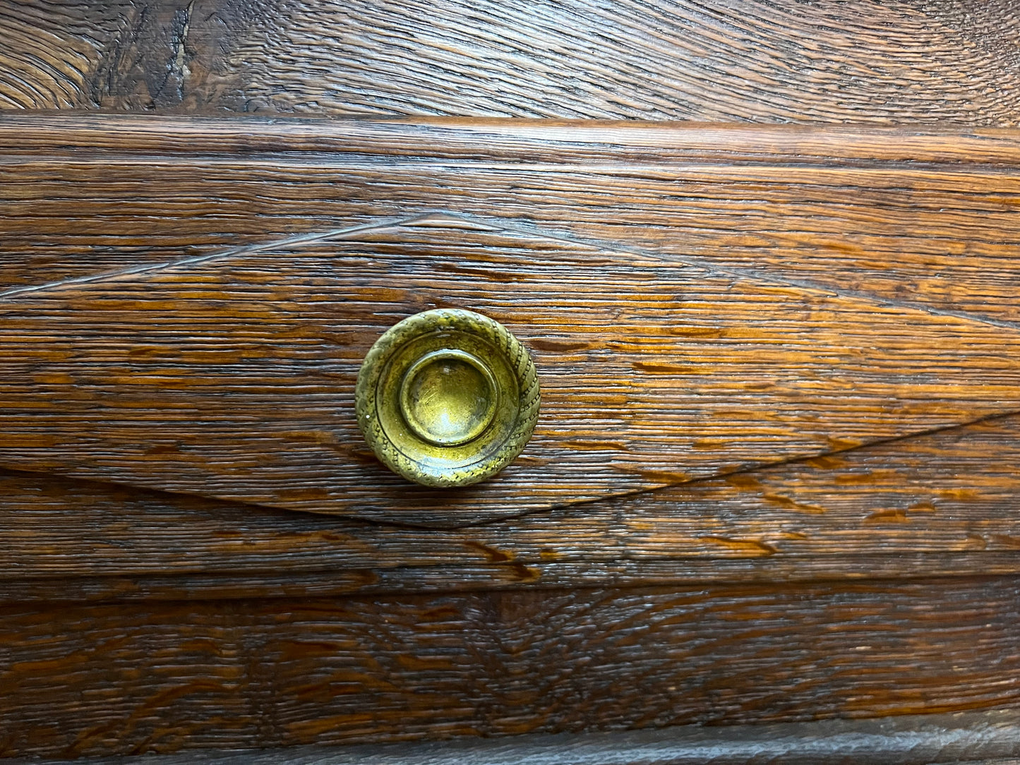 Antique French Oak Rustic Sideboard