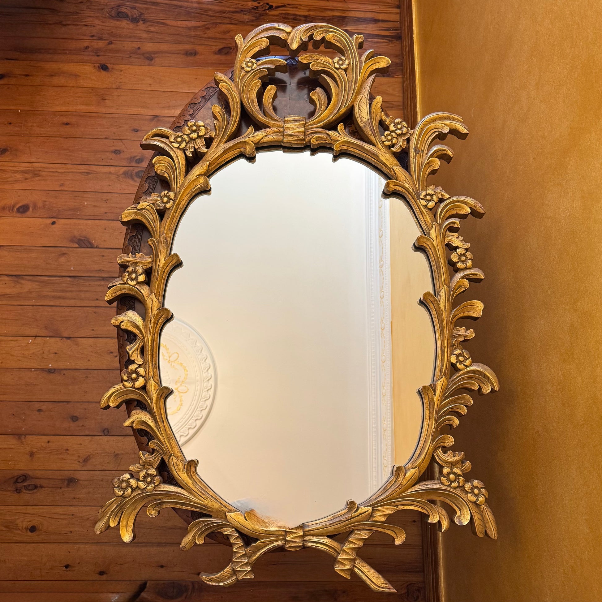 Antique Gilt Wood Mirror