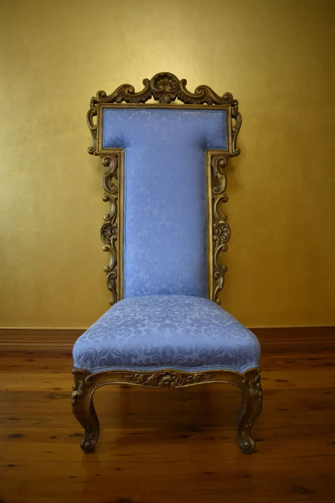 Antique Giltwood Prie Dieu Chair