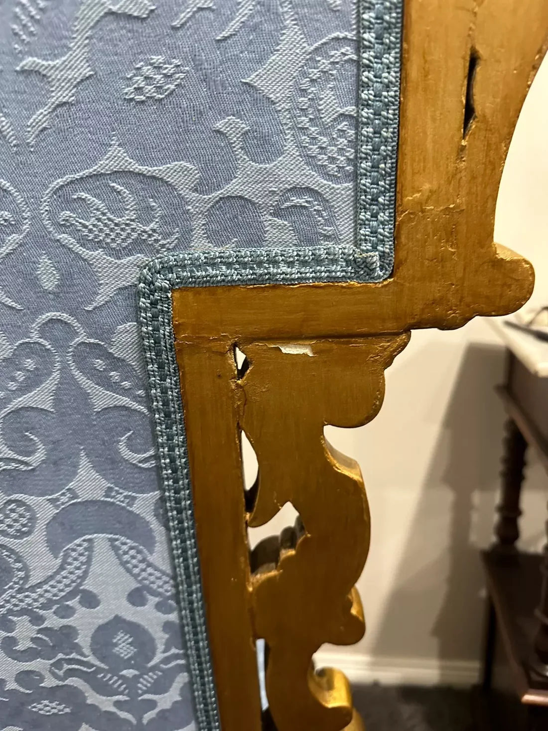 Antique Giltwood Prie Dieu Chair