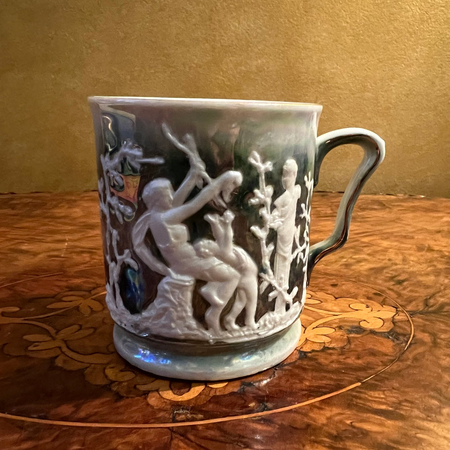 Antique Green Lustureware Mug